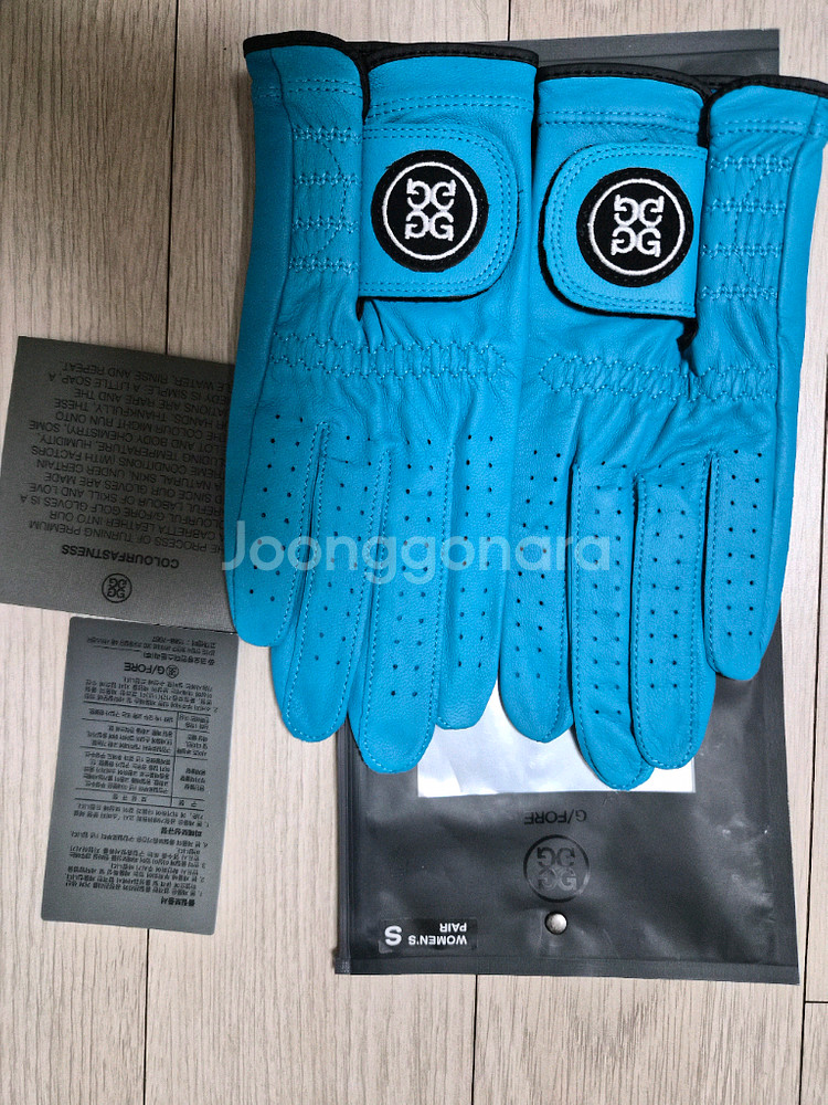 지포어 여성 골프장갑 양손 양가죽 S사이즈--3