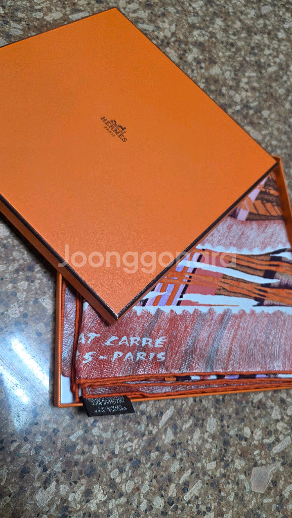 에르메스 르 쳇 까레 스카프--0