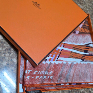 에르메스 르 쳇 까레 스카프