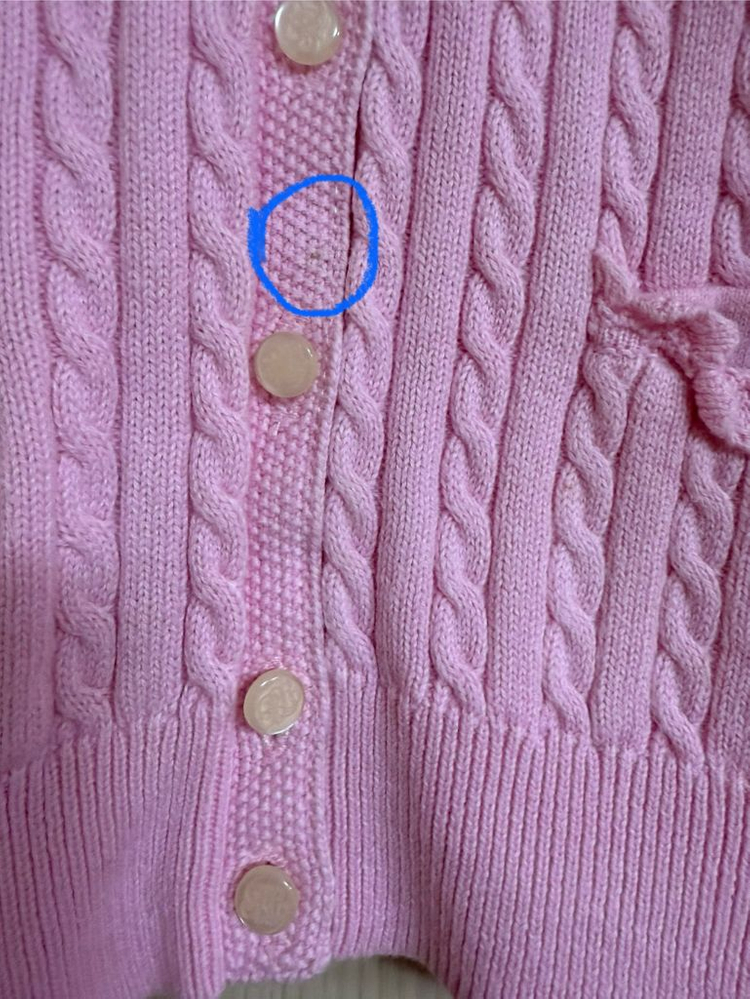 [오염 있음] 폴로 랄프로렌 여아 가디건(6) 판매합니다.--7