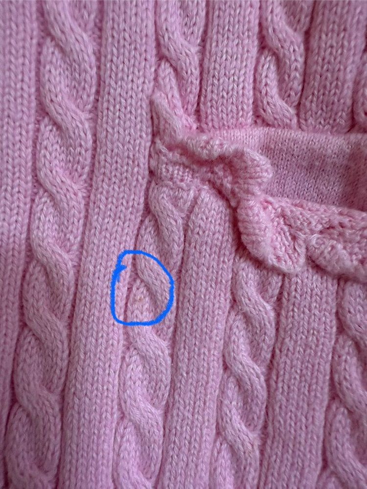 [오염 있음] 폴로 랄프로렌 여아 가디건(6) 판매합니다.--8