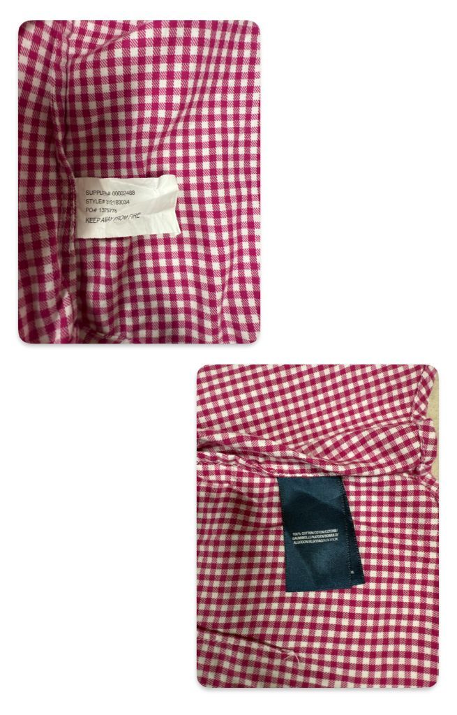 [미착용] 폴로 랄프로렌 여아 깅엄체크 셔츠(5) 판매합니다.--5