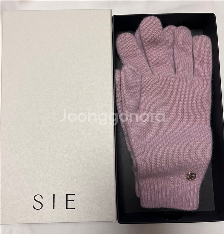 시에 sie 에센셜 캐시미어 100 장갑 핑크 새상품--0