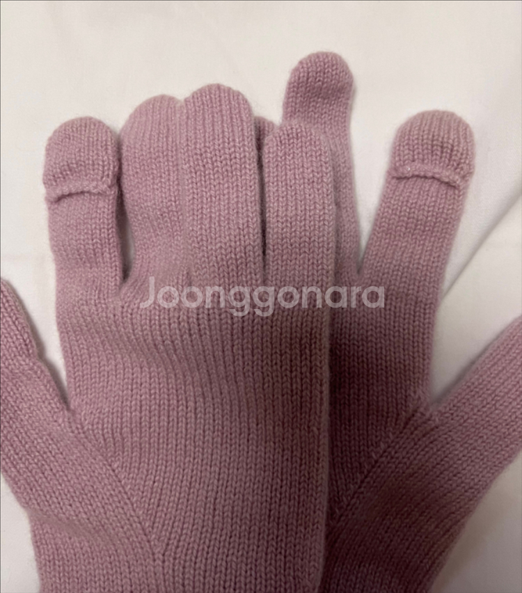 시에 sie 에센셜 캐시미어 100 장갑 핑크 새상품--1