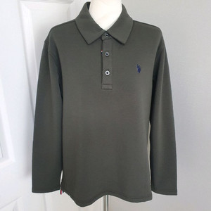 (택있는 새상품)여성 폴로 아센 기모 카라티 L사이즈