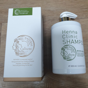 봉프레 헤나 클리닉 샴푸 400ml 업그레이드 탈모예방성분추가 비듬 볼륨 미개봉 새제품