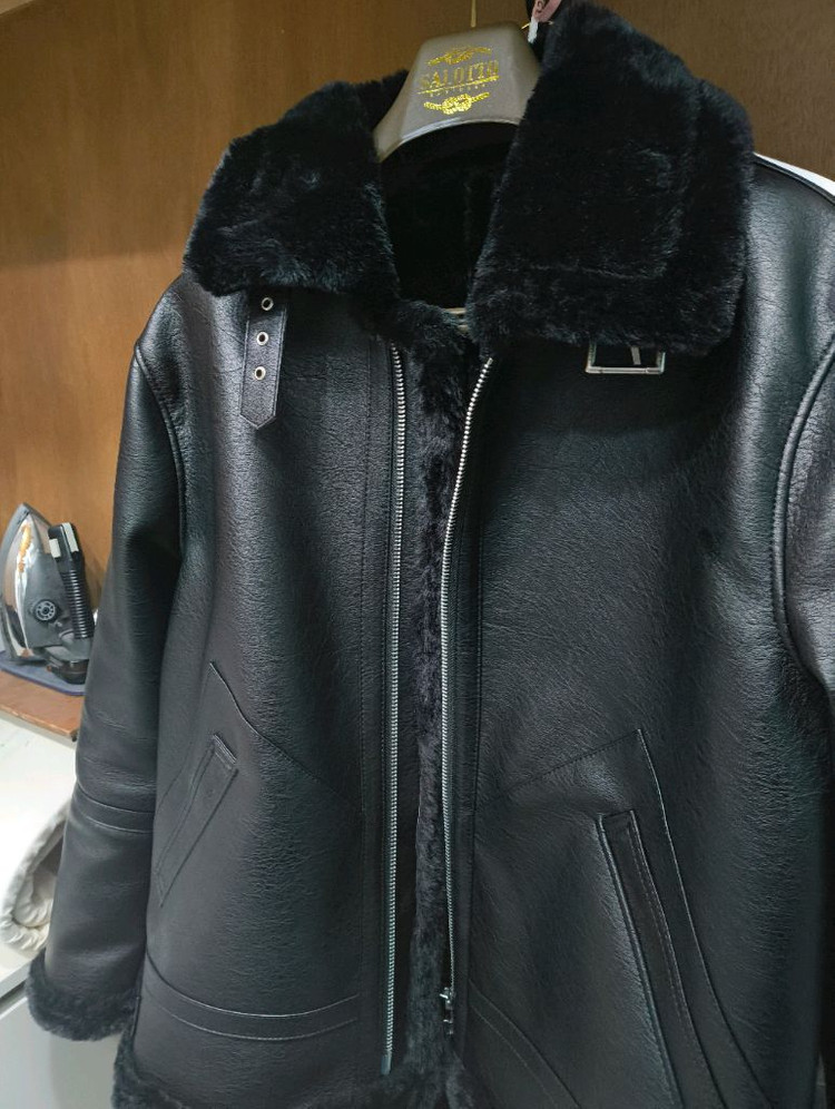 도프제이슨 솔리드 무톤 자켓 무스탕 이미지