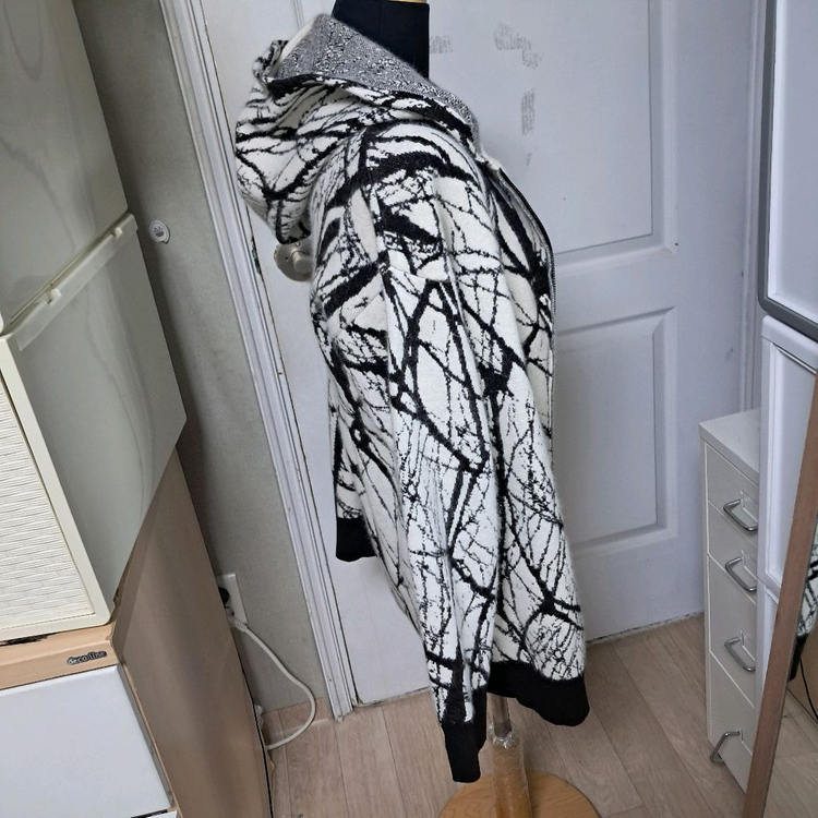 에리카카발리니 앙고라 후드집업 가디건 S(55~66)거의 새제품--3