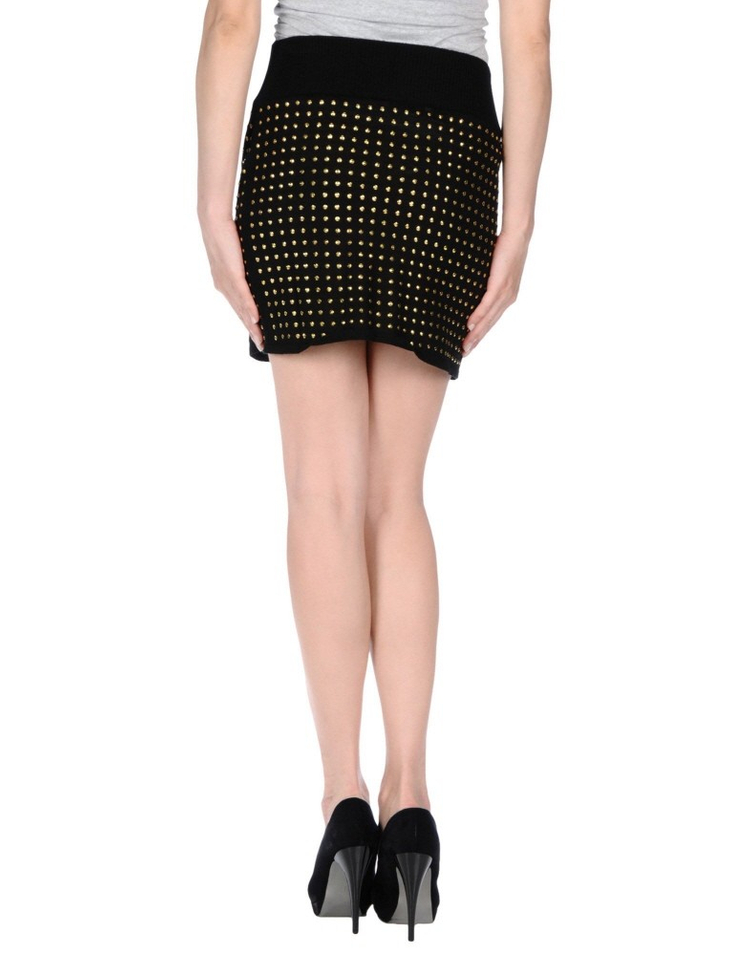PIERRE BALMAIN GOLD Stud miniskirt--2