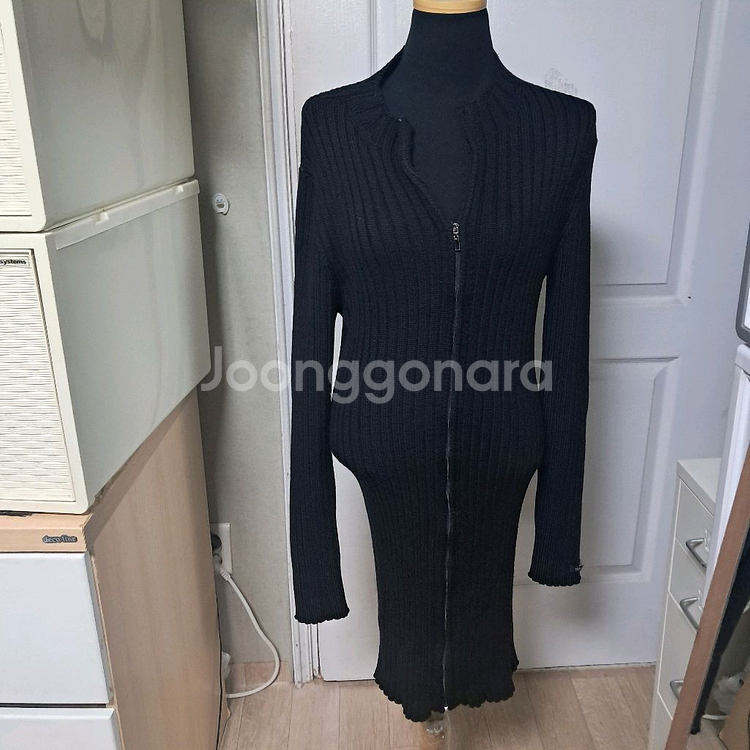 S MaxMara S막스마라 골지 니트 가디건 겸원피스 M--2