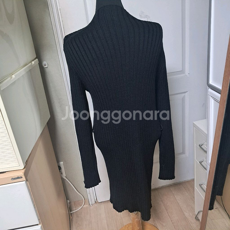 S MaxMara S막스마라 골지 니트 가디건 겸원피스 M--4