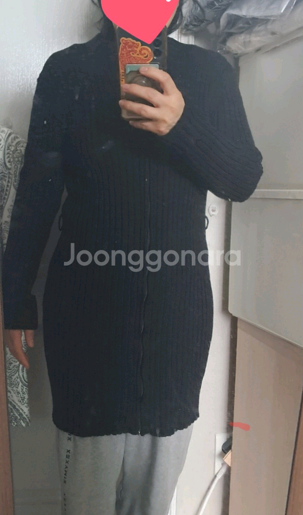 S MaxMara S막스마라 골지 니트 가디건 겸원피스 M--8