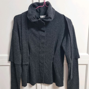 브루넬로 쿠치넬리 캐시미어 다크그레이 니트 집업 스몰 brunello cucinelli