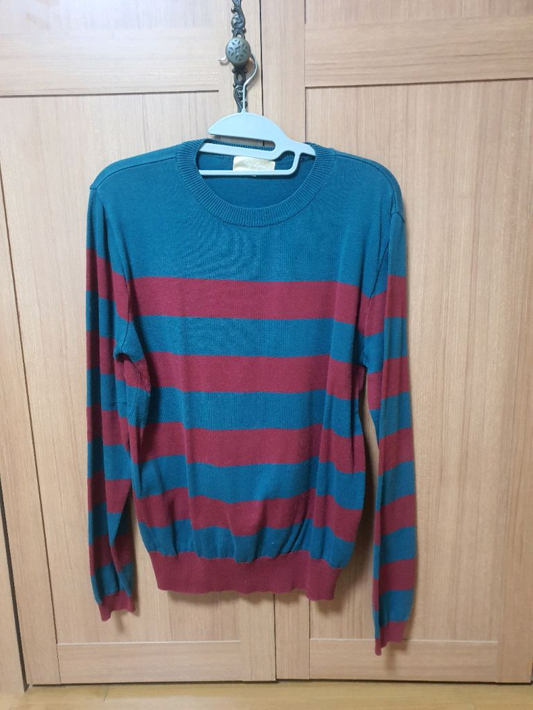 크리스마스 느낌나는 남성니트 M (사이즈100)--0