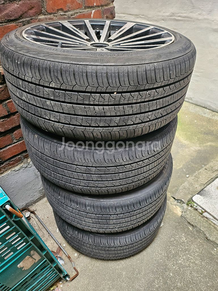 17인치 휠 + 타이어 215/45R17, 4본 한대분--0