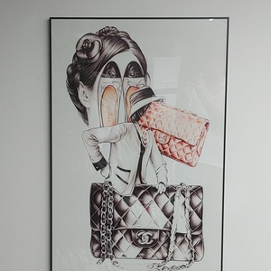 샤넬그림 샤넬액자 그림액자 대형그림 인테리어액자 팝니다