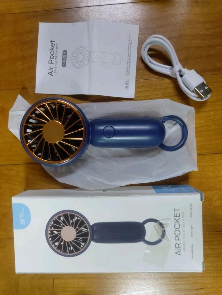 미니손선풍기 알리오 거치형 버클홀더형 에어포켓 새상품 이미지