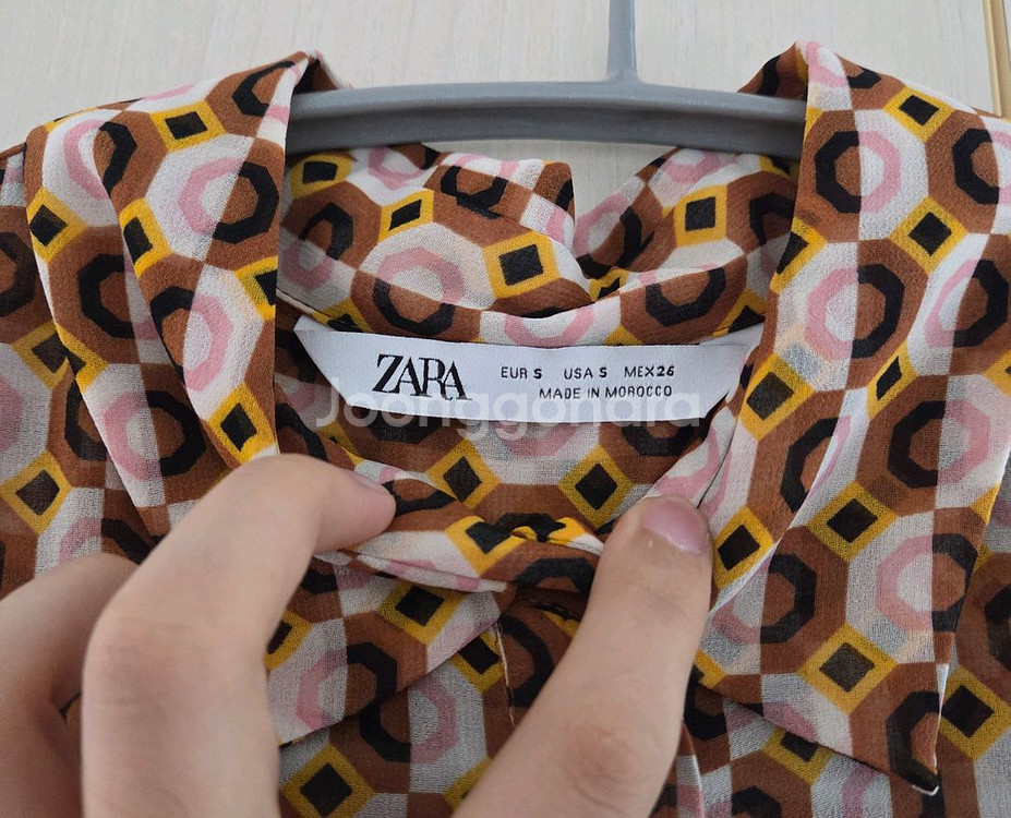 자라(ZARA) 패턴 원피스--3