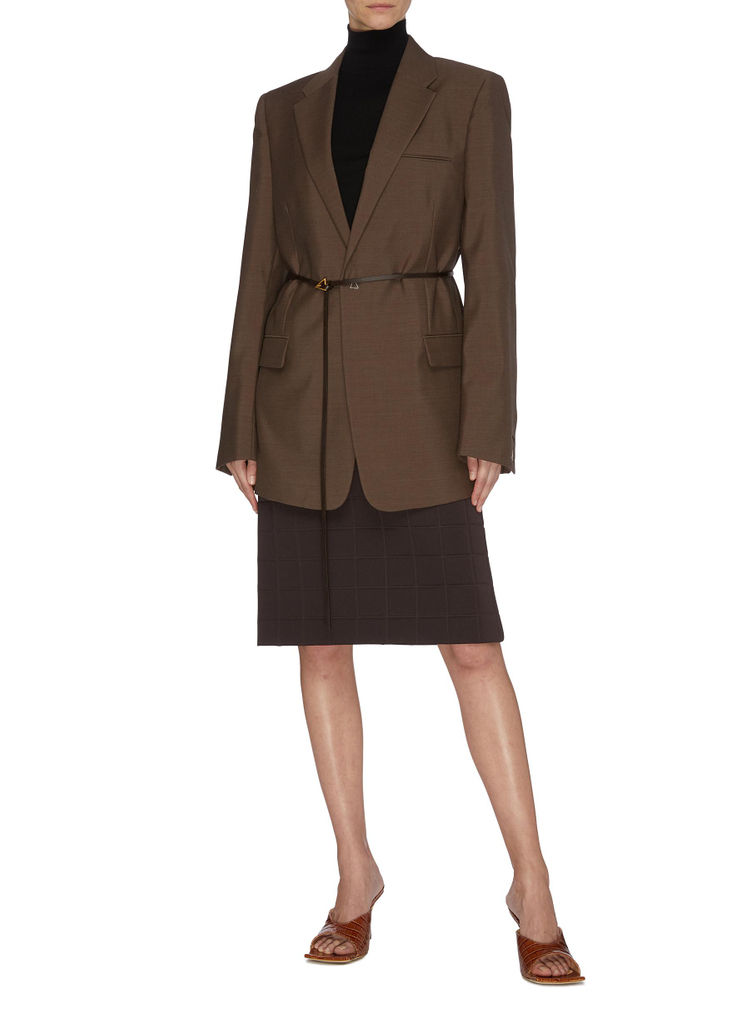 Bottega Veneta HEAVY TECHNICAL GABARDIN WOMEN'S SKIRT--2