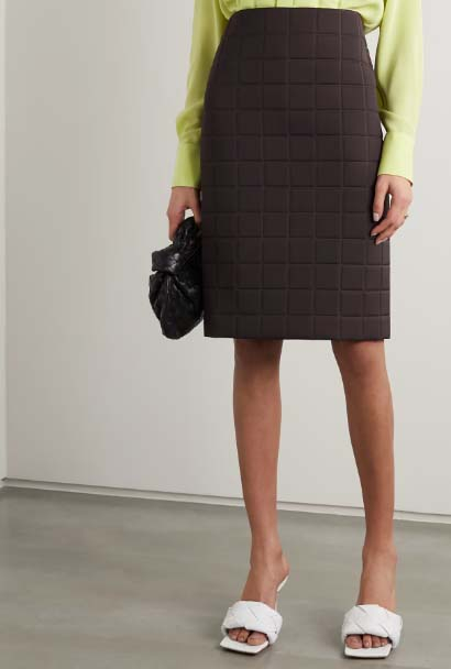 Bottega Veneta HEAVY TECHNICAL GABARDIN WOMEN'S SKIRT--4