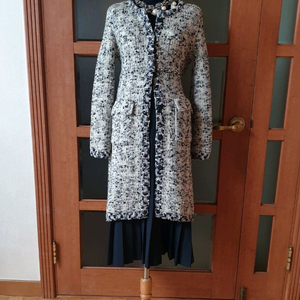 (새제품)트위드 니트자켓+골지니트원피스