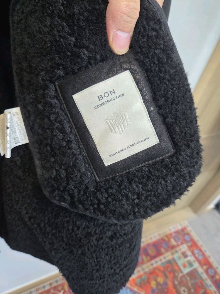 bon 천연 양 가죽 모피 무스탕 자켓 L--2