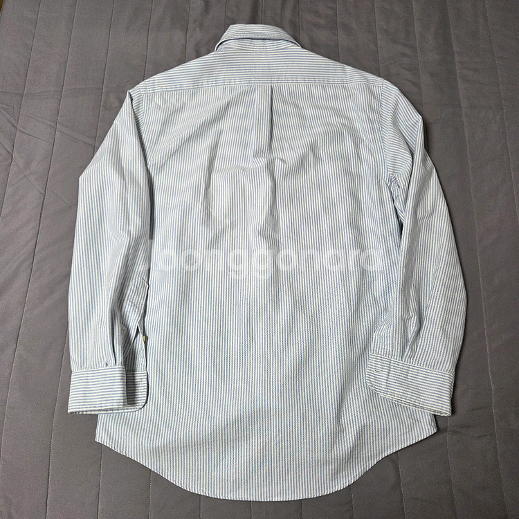 폴로 랄프로렌 슬림핏 옥스포드 셔츠 블루 스트라이프 M 100 Polo--5
