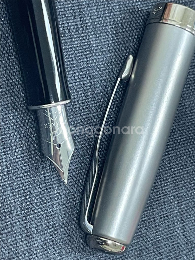 파카 만년필 소네트 브러쉬드 스틸 CT 스틸 M닙--4