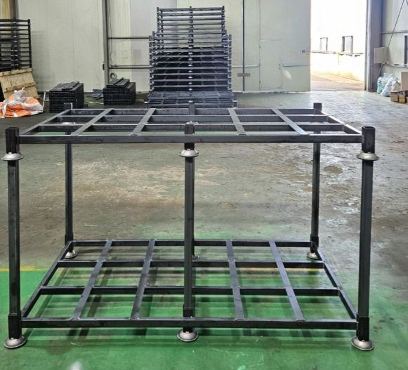 산업용 스테인리스 스틸 선반 스태킹랙 인테이너 양파 마늘 다단적재--3