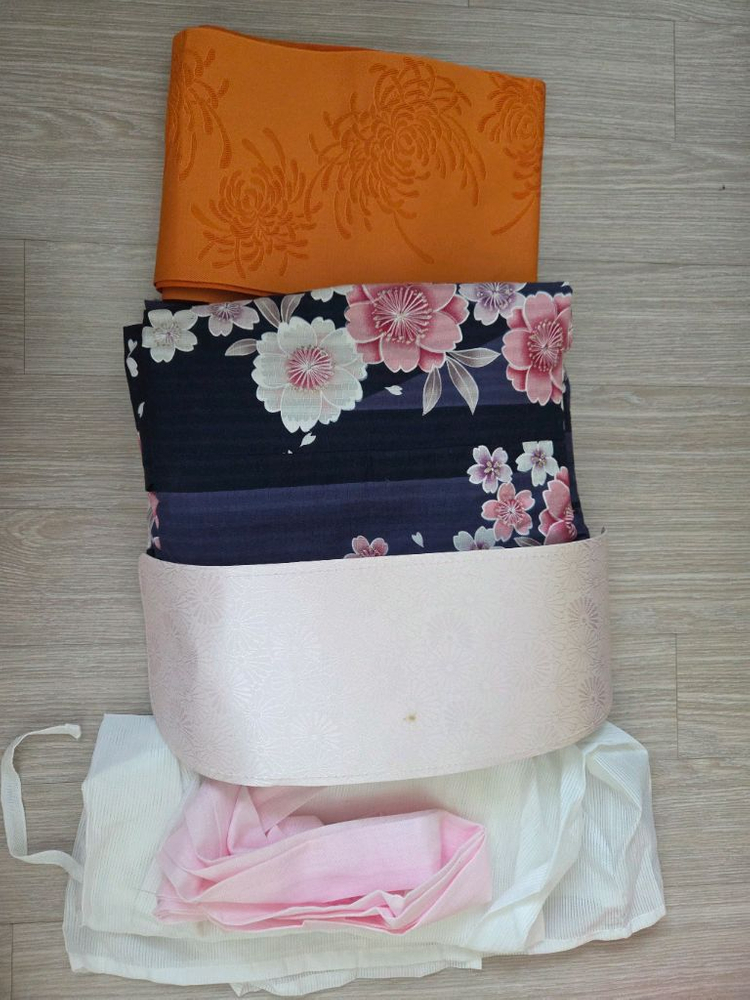 일본 기모노(유카타) 세트--1