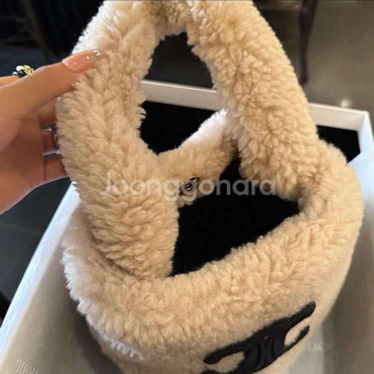 뽀글이 토트백--1