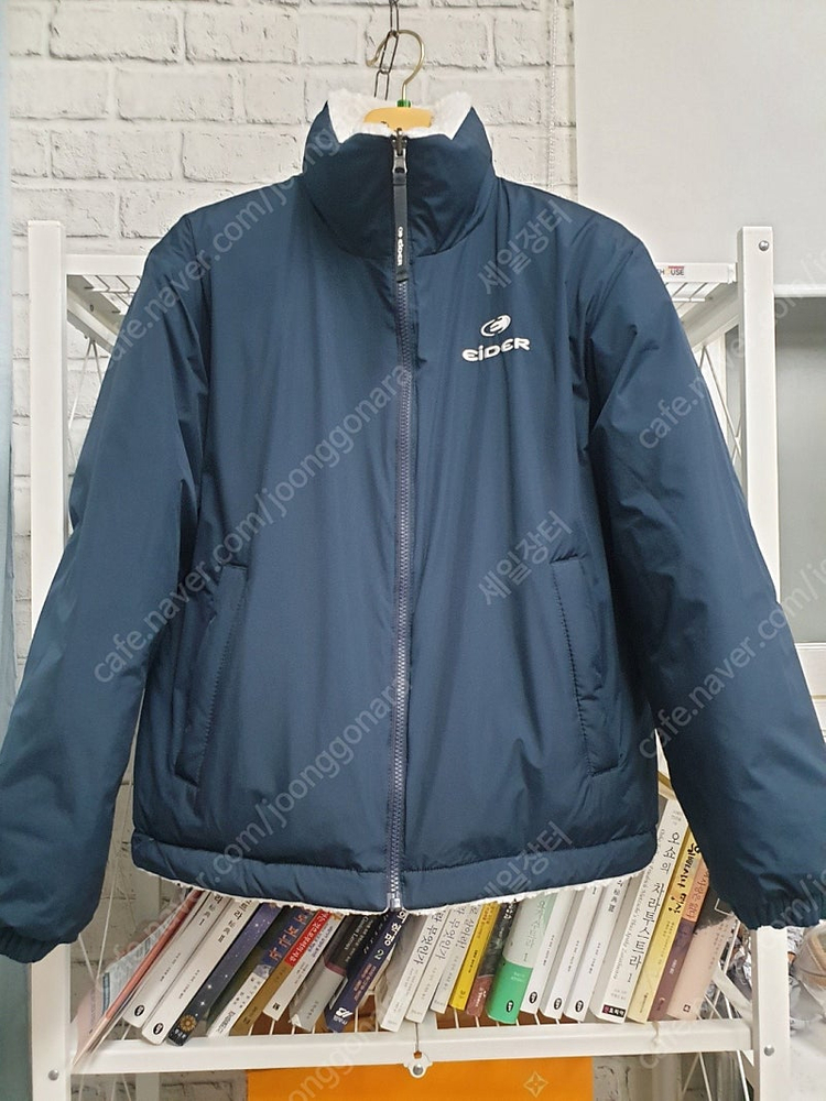 아이더 남성 여성 숏패딩 S 90 66 양면 플리스 구스다운 후리스패딩 XB17 이미지