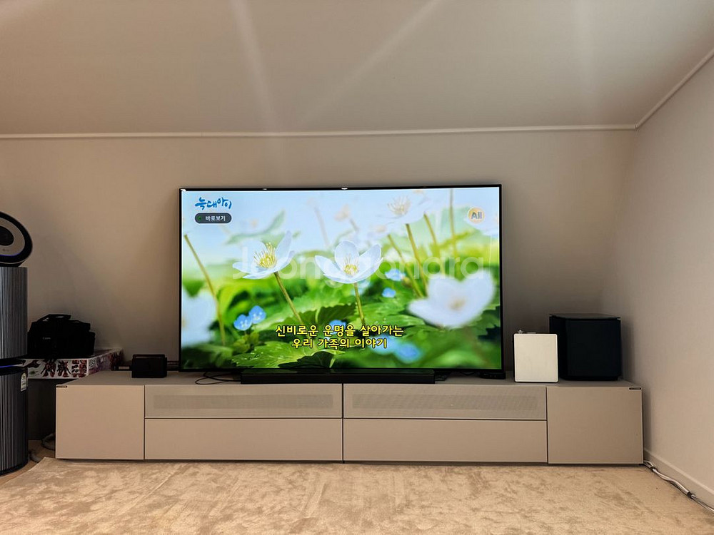 한샘 유로 503 파사드 티비장 팝니다--1