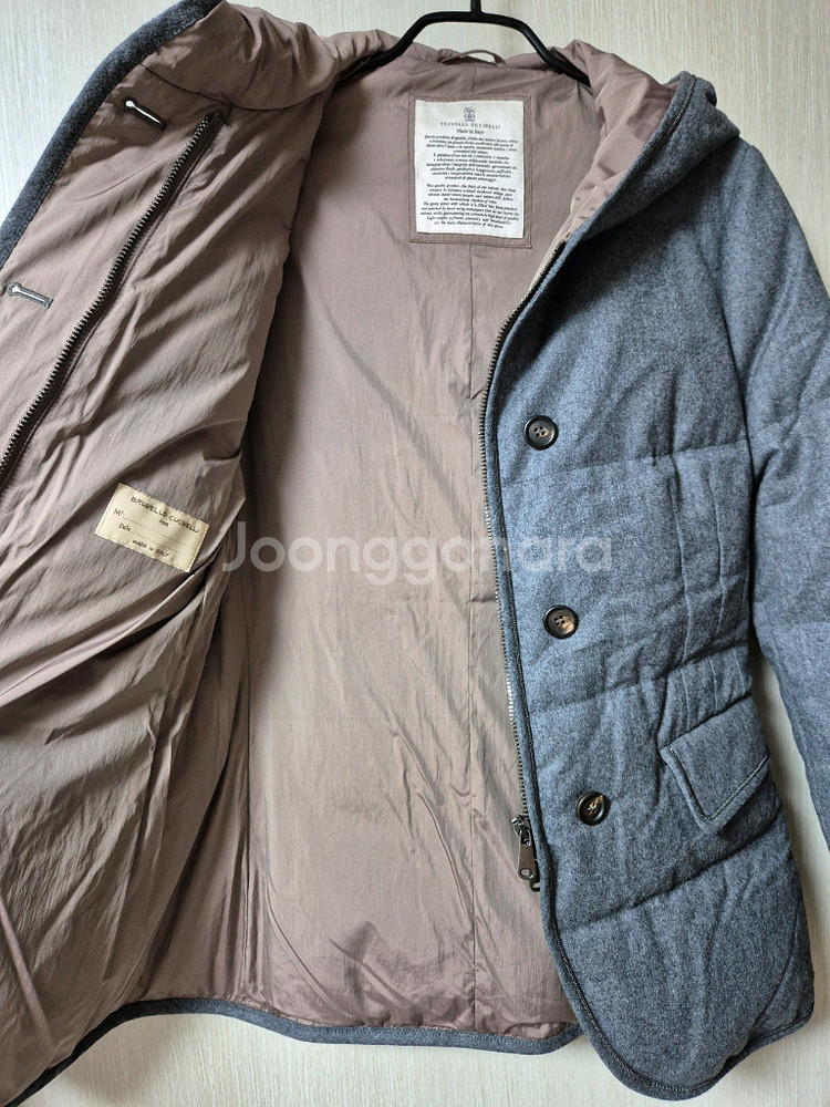 (명품) 부르넬로 쿠치넬리 다운패딩 버진 울패딩자켓 후드자켓--6