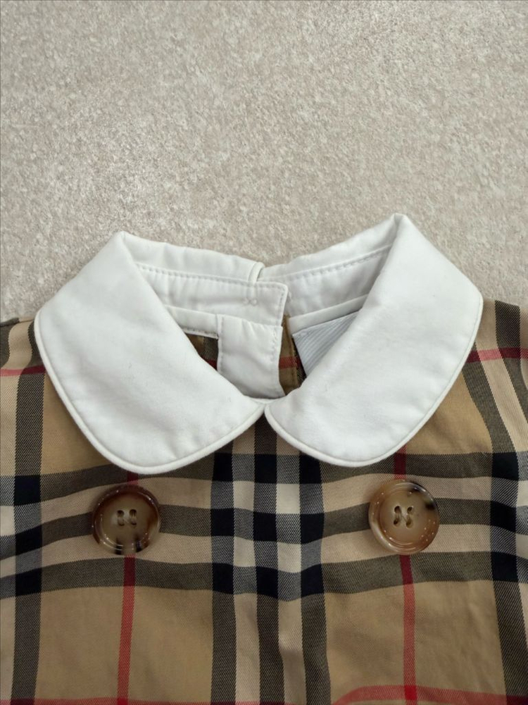 버버리 체크 베이비 롬퍼 바디수트 6M 이미지