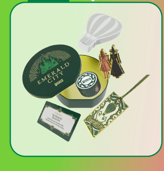 위키드 영화 굿즈 키링2종 diy무드등 에메랄드시티 기획팩 위키드 모음집 아리아나그란데 이미지