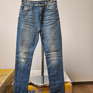 구찌 고양이 자수 데님 진