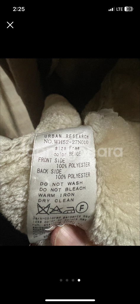 어반리서치 여성용 후드 무스탕 롱코트 free프리 사이즈--3