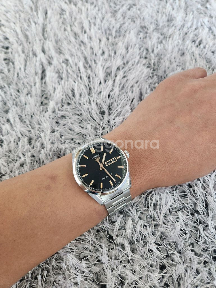 태그호이어 까레라 데이데이트 검판 로즈골드 인덱스 판매합니다(25년 9월 구입)--2