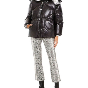 (새상품) 산드로 블랙/실버 양면 다운 패딩 36사이즈