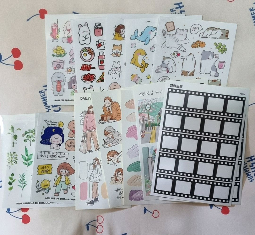 [일괄]랄라예나 랜덤인스,이형지북a6, 스티커--1