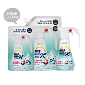 유한양행 틸샷 초고농축 세탁세제 용기형 + 리필1,000ml