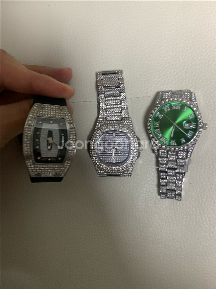 남성 여성 시계 크리스탈 보석 큐빅 시계 일괄판매--0