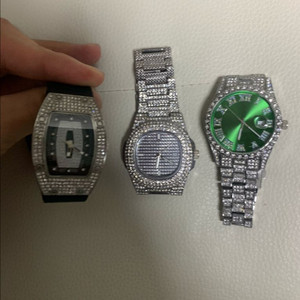 남성 여성 시계 크리스탈 보석 큐빅 시계 일괄판매