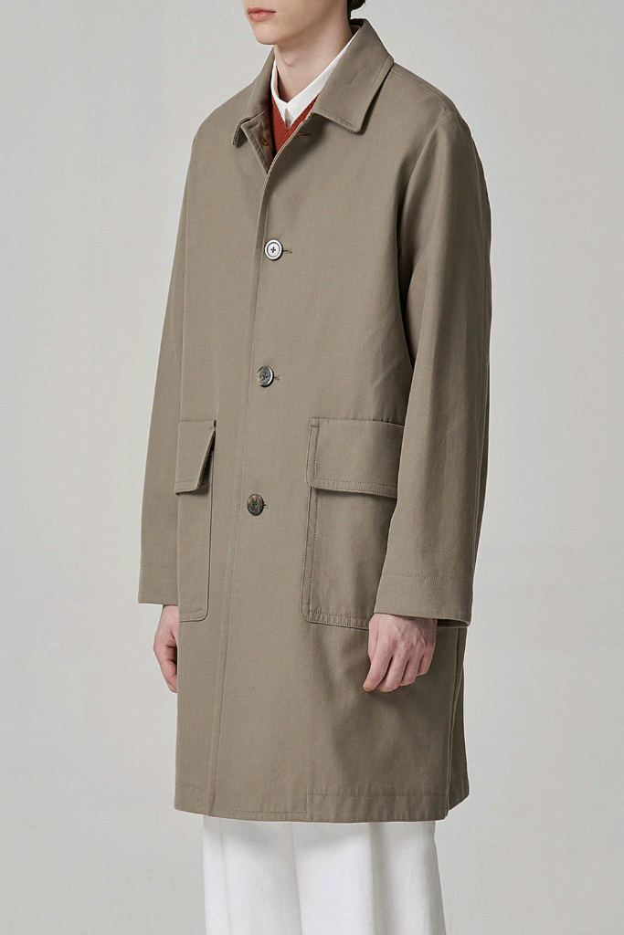 커스텀멜로우 베이지 트렌치 코트--1