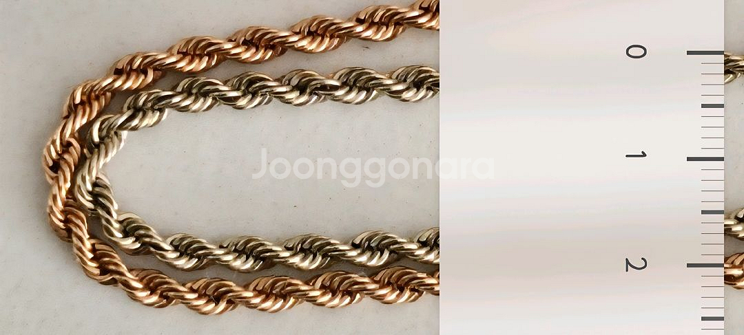 14k 로프체인 팔찌 2색--7