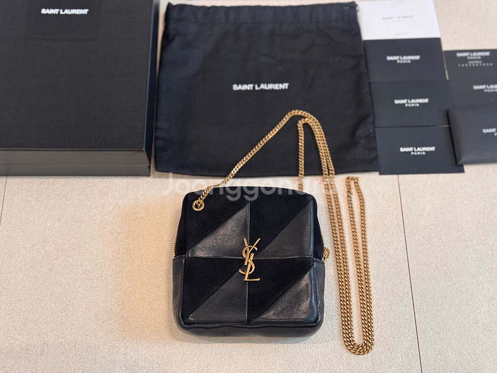 정가 129만원) 생로랑 제이미 큐브 숄더백 미니 크로스백--2