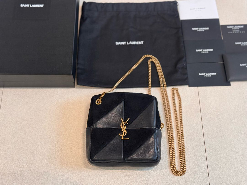 정가 129만원) 생로랑 제이미 큐브 숄더백 미니 크로스백--2