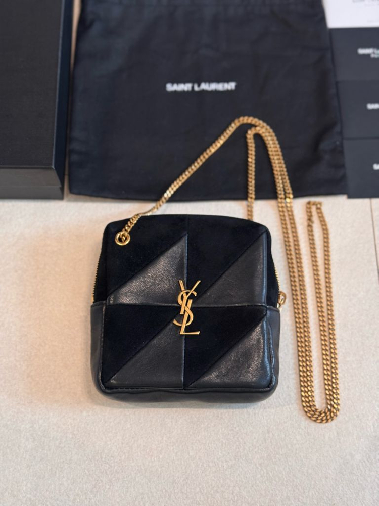 정가 129만원) 생로랑 제이미 큐브 숄더백 미니 크로스백--3