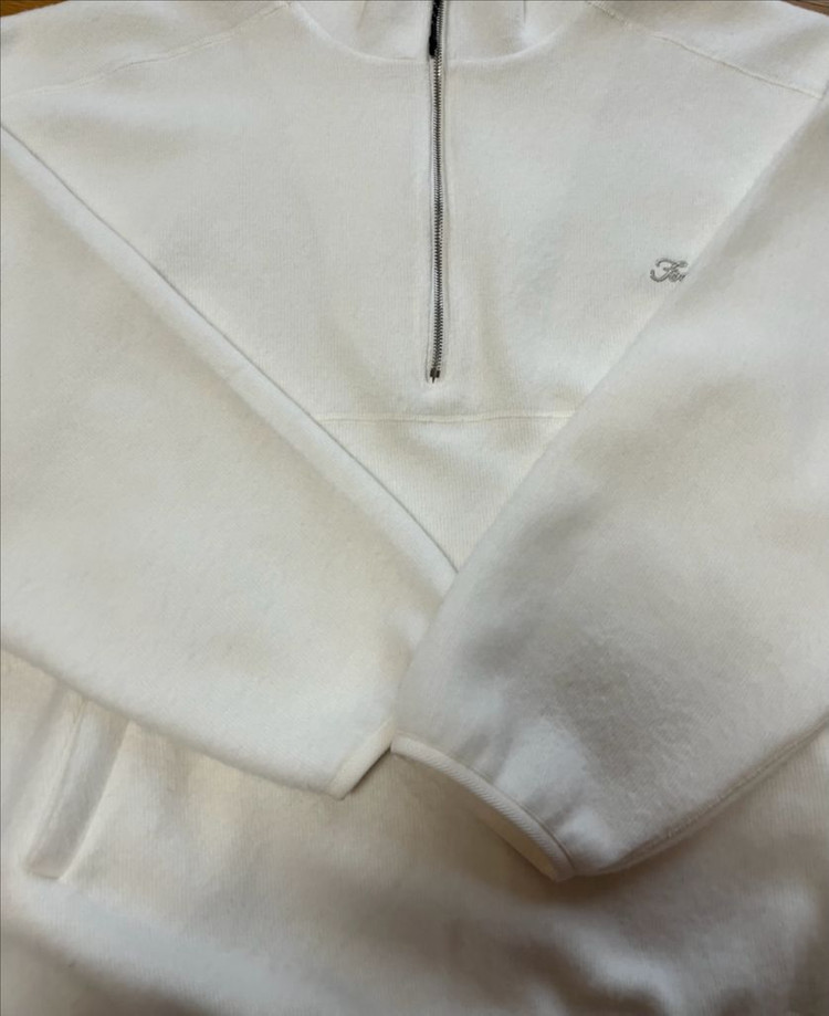 포에토 winter melt fleece zip up ivory 후리스 foeto 플리스 이미지